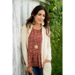 Simple Knit Cardigan -Women's Clothing Store BB 8649 1
