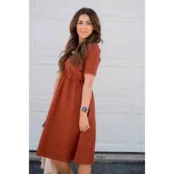 Cinched Waist Pocket Sweatshirt Dress -Women's Clothing Store BB 8650 bedd890c 2838 4133 b568 35d1c2b6b018