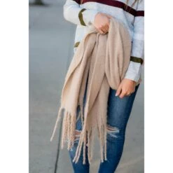 Cute & Cozy Twisted Fringe Scarf -Women's Clothing Store BB 8659 5b80e4de 6bbb 4139 8331 75ea730b72ce
