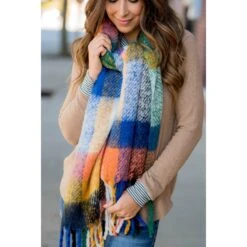 Fuzzy Wonders Multi Colored Scarf -Women's Clothing Store BB 8672 4169c748 4b05 42be 899f ae33fba85b6c