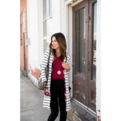 Floral Trimmed Pocket Cardigan -Women's Clothing Store BB 8678 7a6c3fd3 fb3f 45b9 993b 7e1e1624de4a