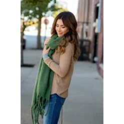 Cute & Cozy Twisted Fringe Scarf -Women's Clothing Store BB 8681 25677781 0dde 4609 8af0 699d44d914d1