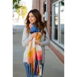 Fuzzy Wonders Multi Colored Scarf -Women's Clothing Store BB 8707 dfb9418a 358b 4d79 8ed1 5cc4d65f38d8