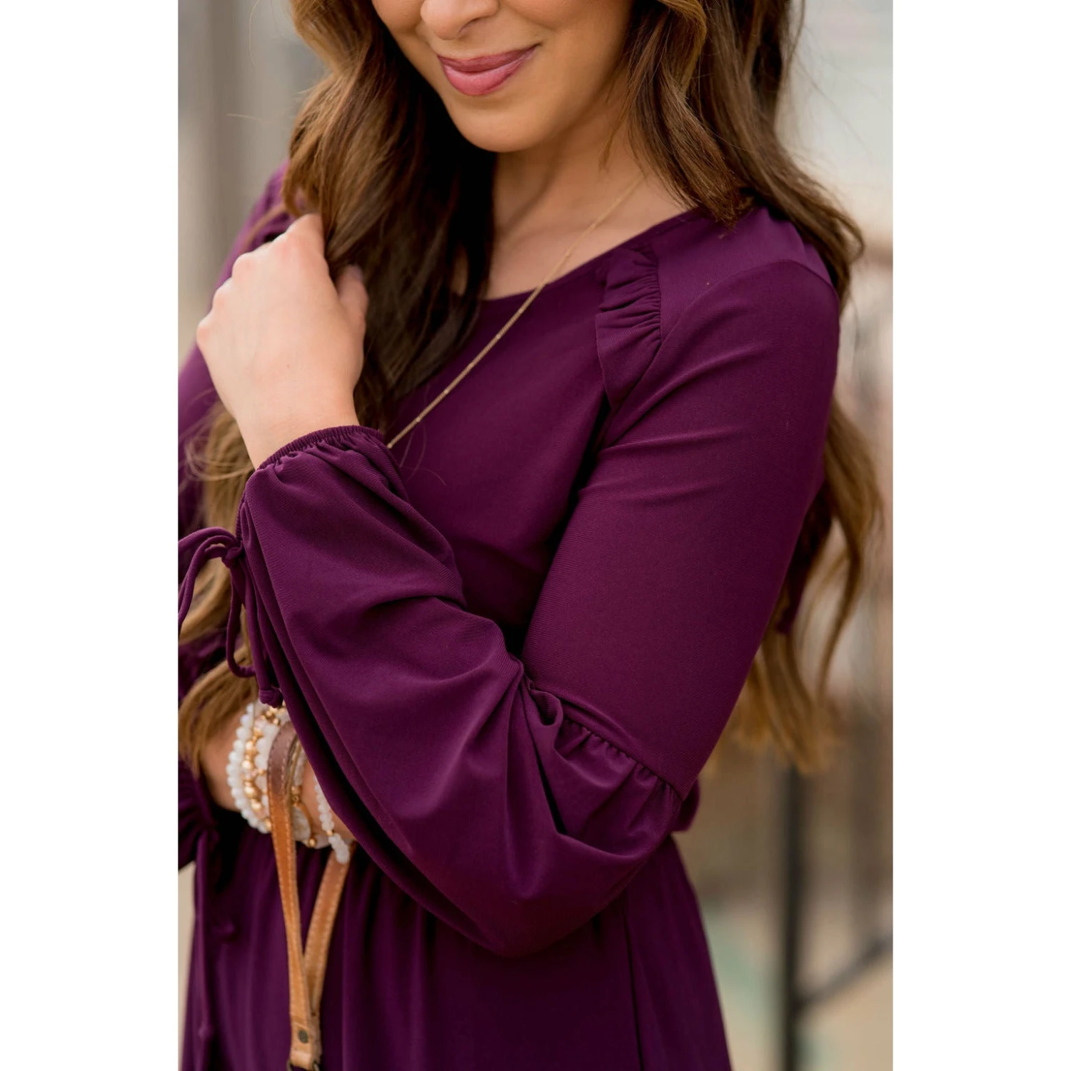 Ruffled Accent Dress 4 Ruffled Accent Dress - Image 4