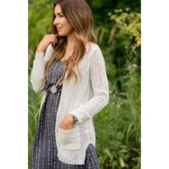 Textured Tissue Cardigan -Women's Clothing Store BB 8713 541dde9c f9c6 4fdc b107 93030e3f8308