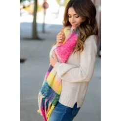Fuzzy Wonders Multi Colored Scarf -Women's Clothing Store BB 8776 421c3d9e 6988 488e 8a8c b956d5a6347d