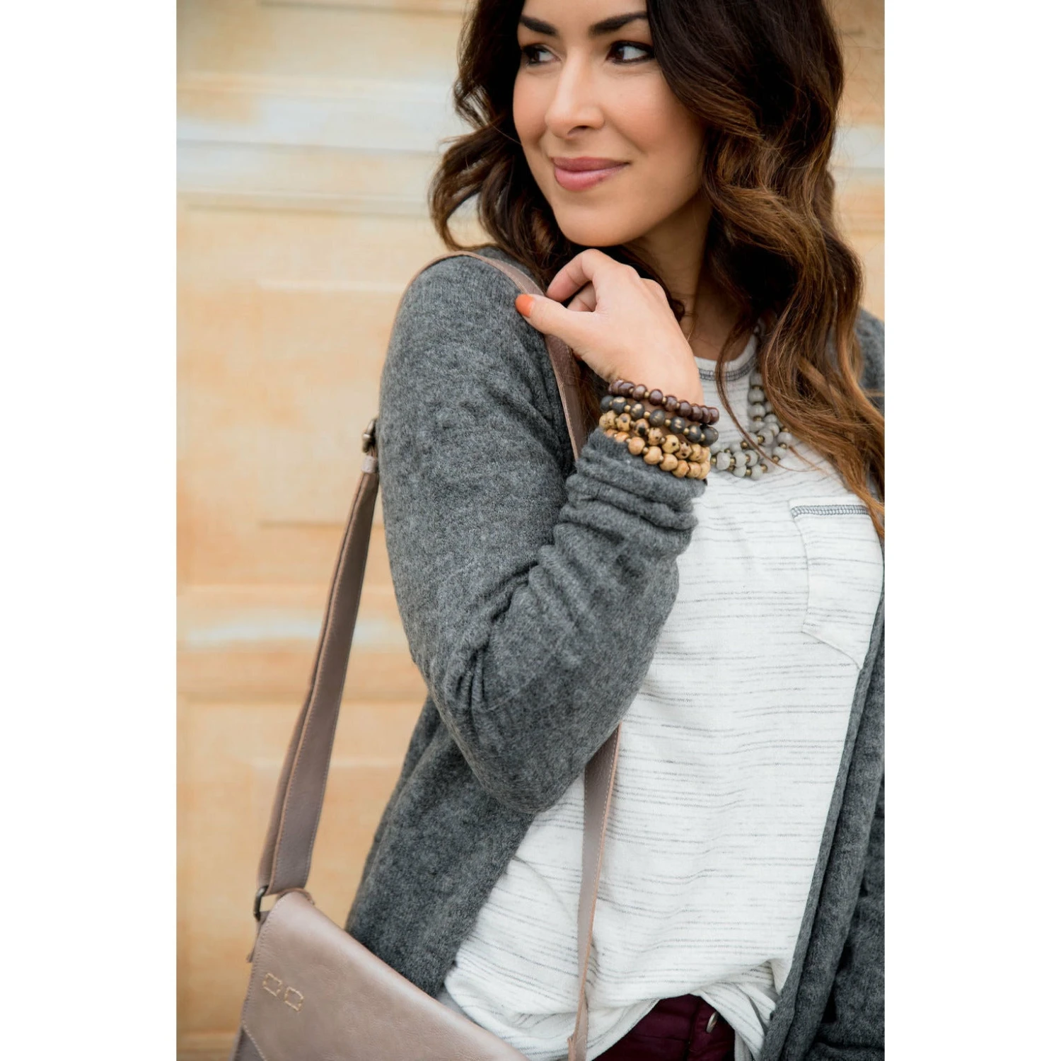 Solid Dot Accent Cardigan 7 Solid Dot Accent Cardigan - Image 7