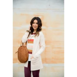 Solid Dot Accent Cardigan 20 Solid Dot Accent Cardigan -Women's Clothing Store BB 8799