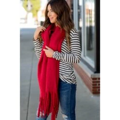 Cute & Cozy Twisted Fringe Scarf -Women's Clothing Store BB 8812 5e69588d 9fc5 481a b689 d9d193a02e01