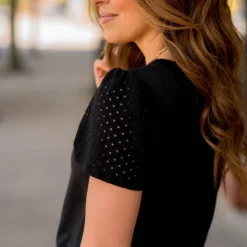 Dotted Cutout Sleeve Tee 19 Dotted Cutout Sleeve Tee -Women's Clothing Store BB 8840 9661e3d0 64af 406d 955e cdf3d1ffb231 678569