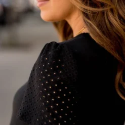 Dotted Cutout Sleeve Tee 21 Dotted Cutout Sleeve Tee -Women's Clothing Store BB 8842 40816537 7b0c 490b b090 84490aad63a7 754766