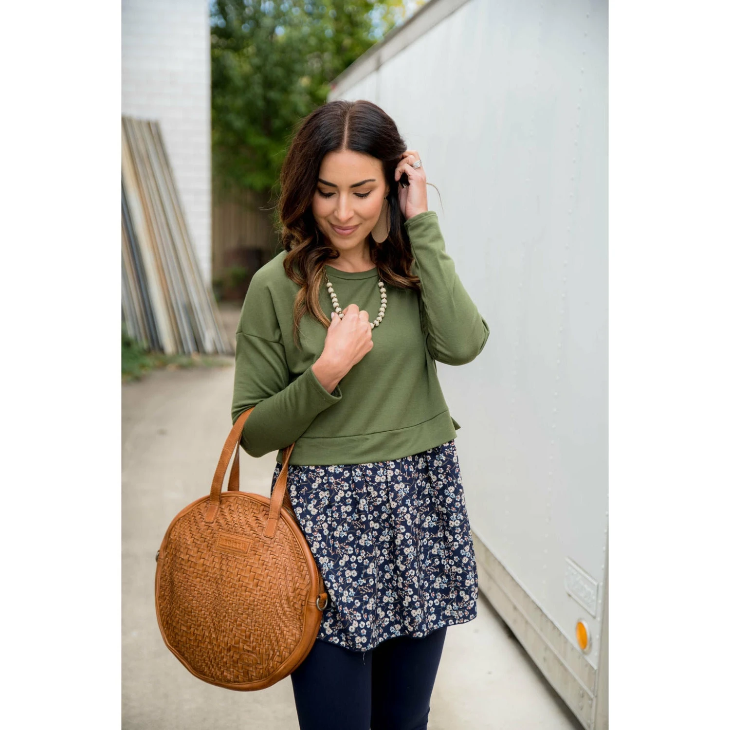 Vintage Floral Blouse Bottom Sweatshirt 5 Vintage Floral Blouse Bottom Sweatshirt - Image 5