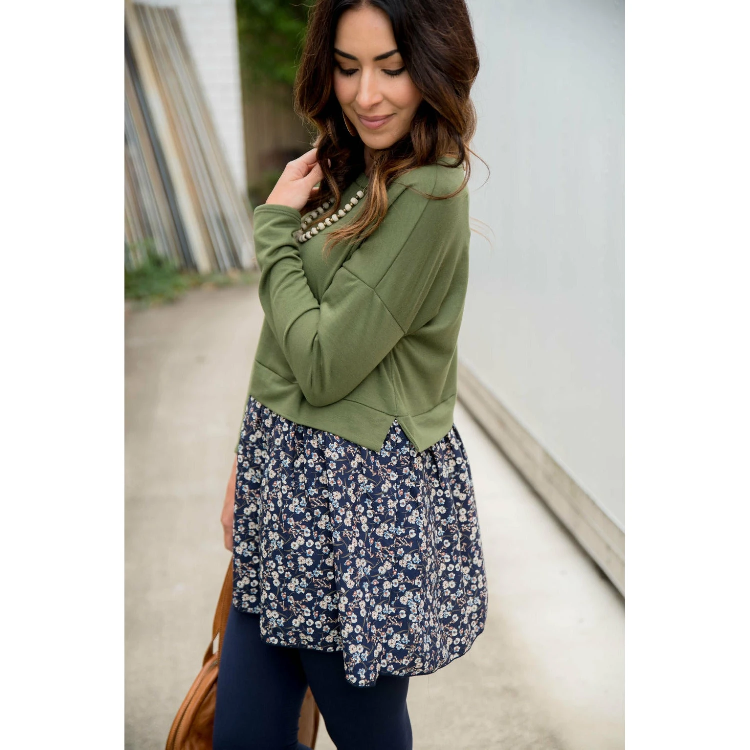 Vintage Floral Blouse Bottom Sweatshirt 6 Vintage Floral Blouse Bottom Sweatshirt - Image 6