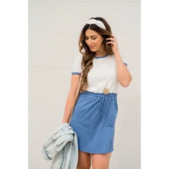 Solid Bottom Tee Dress