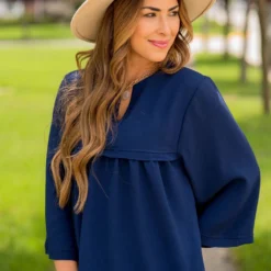 Bell Sleeve Peplum V Blouse 31 Bell Sleeve Peplum V Blouse -Women's Clothing Store BB 8902 270396