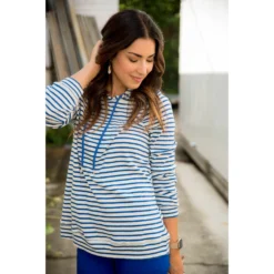 Striped Lightweight Game Day Hoodie -Women's Clothing Store BB 8937 679c72c4 d048 48e5 aaaf 84cccfd122ad