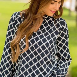 Geo Blouse -Women's Clothing Store BB 8952 a3595f95 fab2 470d 914a 0931ac7607ea 789280