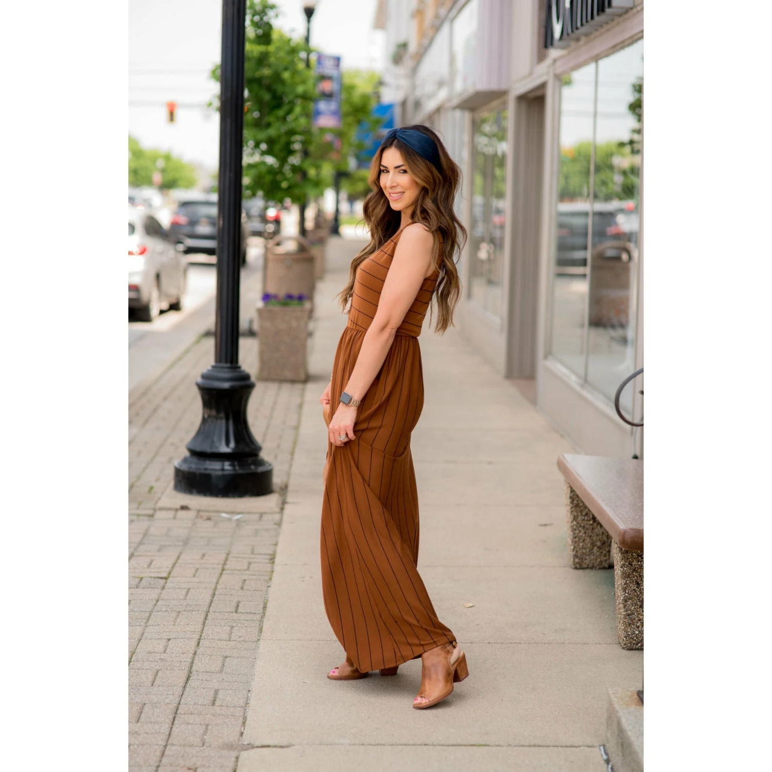 Striped Sleeveless Maxi 10 Striped Sleeveless Maxi - Image 10