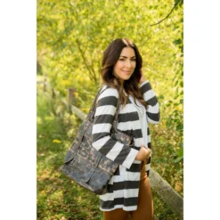 Wide Striped Cardigan -Women's Clothing Store BB 8970 1