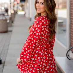 Floating Floral Wrap Top Dress 24 Floating Floral Wrap Top Dress -Women's Clothing Store BB 8997 302075