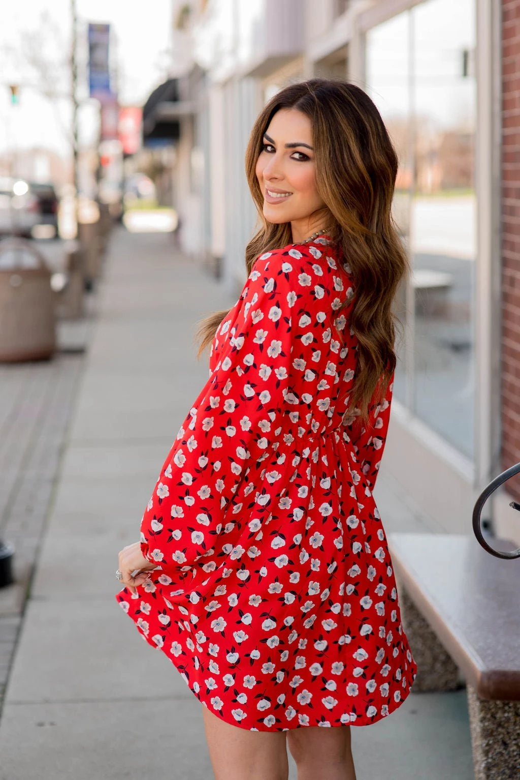 Floating Floral Wrap Top Dress 12 Floating Floral Wrap Top Dress - Image 12