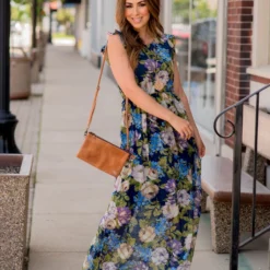 Blossoming Ruffle Accented Maxi Dress -Women's Clothing Store BB 8998 4b6f11db fb4a 44bb bc43 a328d7833b15 486311