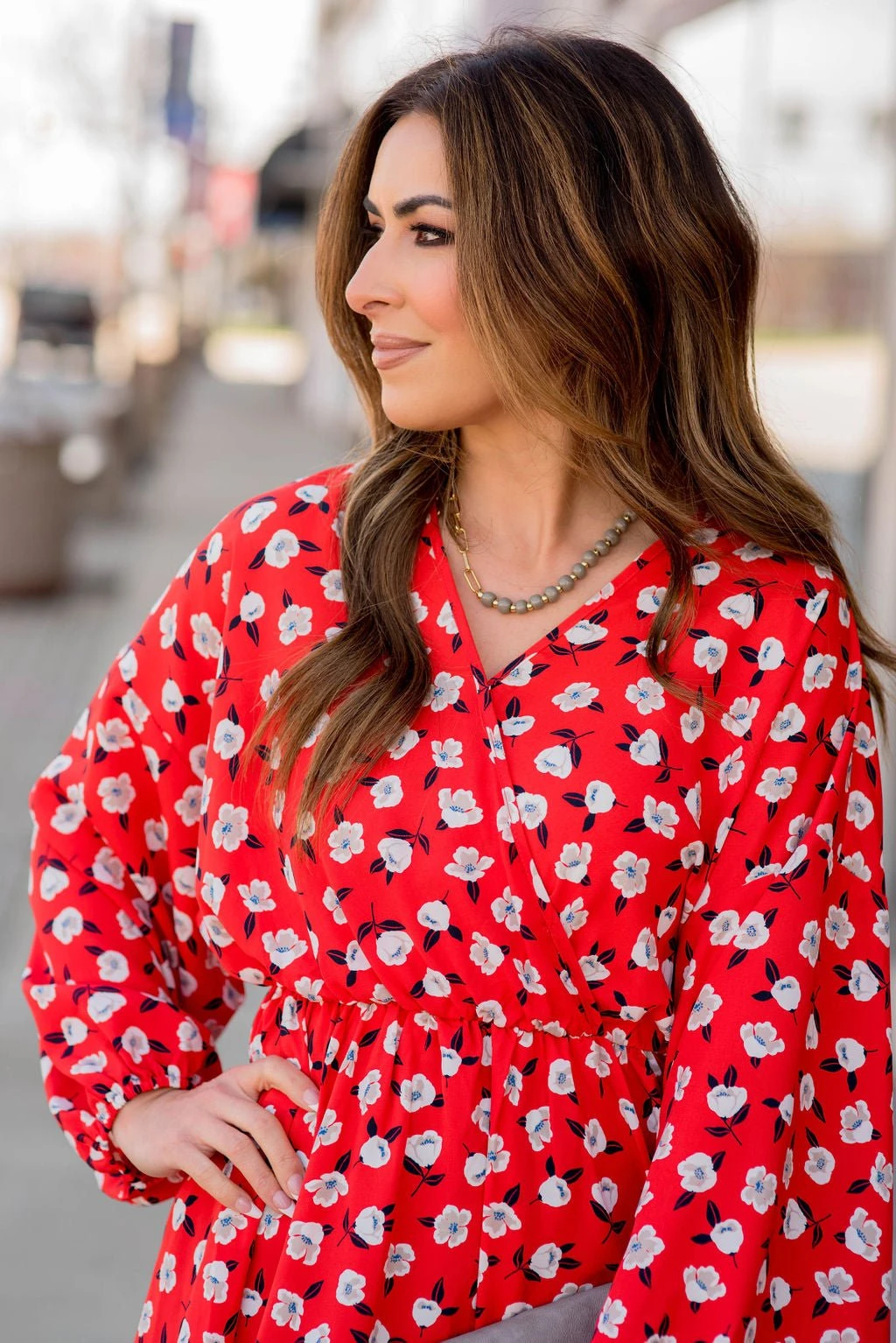 Floating Floral Wrap Top Dress 13 Floating Floral Wrap Top Dress - Image 13