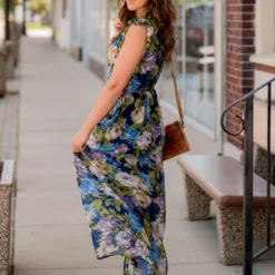 Blossoming Ruffle Accented Maxi Dress -Women's Clothing Store BB 9013 a0c6ed97 a775 494f b7ad af2ae7095ca4 855621