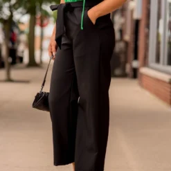 Classy Tie Waist Flare Pants -Women's Clothing Store BB 9023 694206