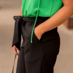 Classy Tie Waist Flare Pants -Women's Clothing Store BB 9028 b6833f95 1436 4e60 8905 bd67de6dae39 612247