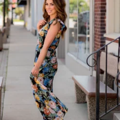 Blossoming Ruffle Accented Maxi Dress -Women's Clothing Store BB 9037 29ceb927 11b5 4ce3 97ae cdb4d477df68 898033