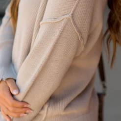 Distressed Side Slit Sweater 29 Distressed Side Slit Sweater -Women's Clothing Store BB 9039 ac7642e1 20e2 4a93 af1d 2a17fb46a831