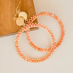 Lucky Hoop Earrings -Women's Clothing Store BB 9048 5dd552c4 d06e 46bd 87c5 f28ce63a2807 443776