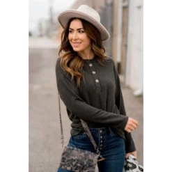 Button Down Long Sleeve Tee 24 Button Down Long Sleeve Tee -Women's Clothing Store BB 9058 6456d24d 8979 433e 906b 7de793caaca4