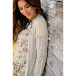 Textured Tissue Cardigan -Women's Clothing Store BB 9086 a8e14bc2 672d 4cca b1e7 c6ad29336597