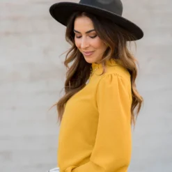 Classy Cinched Detail Blouse -Women's Clothing Store BB 9112 796669