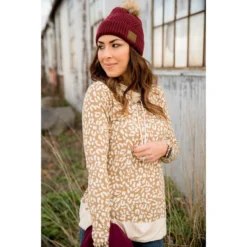 Cheetah Solid Trimmed Cowl Neck -Women's Clothing Store BB 9144 bd3b9a0f e0b7 48e5 bd88 b0ae6c90cd90 854703