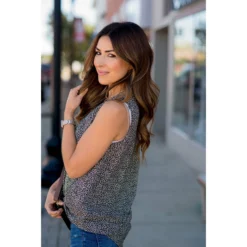 Sassy Leopard V-Neck Tie Tank -Women's Clothing Store BB 9148 1909a5a7 ab85 418e a304 161c7453eb31