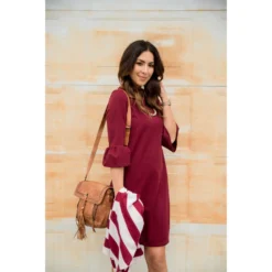 Flutter Sleeve Dress -Women's Clothing Store BB 9149