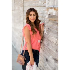 Textured Dot Short Flutter Sleeve Blouse 33 Textured Dot Short Flutter Sleeve Blouse -Women's Clothing Store BB 9151 fda9ac0a e21a 4d09 97eb 78f3917de4e5