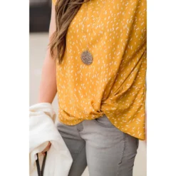 Feather Speckled Front Knot Tee 28 Feather Speckled Front Knot Tee -Women's Clothing Store BB 9163 55790ac8 0957 4d39 9c68 ba747a129a59 355273