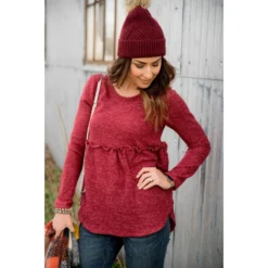 Cinched Sweater Tee -Women's Clothing Store BB 9168 09b77f1a 3332 473b 8e63 ee90f816049f