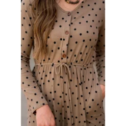 Polka Dot Button Midi Dress -Women's Clothing Store BB 9173 eab0ba7c 1669 49f4 899b f7afede20b61