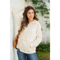 Double Mixed Striped Hoodie -Women's Clothing Store BB 9184 d93d103a 0d49 41c5 9802 7e590cf32ca8