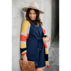 Tie Waist Pocket Sweatshirt Dress -Women's Clothing Store BB 9213 1b84ba64 d581 441e 9e99 dd5f6513a482