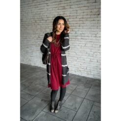 Cinched Waist Tie Dress -Women's Clothing Store BB 9216