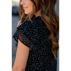 Flare Sleeve Semi Circle Blouse -Women's Clothing Store BB 9245 c40e81c1 1d12 4dd4 8615 51558e86b040