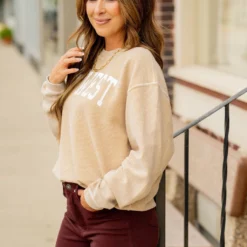 Bold Midwest Ribbed Crewneck -Women's Clothing Store BB 9251 2eac1c27 c8e3 4fea a9eb f80b2d7490e4 544753