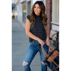 High Cinch Neck Burst Sleeve Tank -Women's Clothing Store BB 9282 2d865f6a 7c68 4ada 98b9 025ecf816579