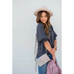 Bow Accent Blouse -Women's Clothing Store BB 9297 28dfbfee 221b 4b31 930f fb6cdd26400d